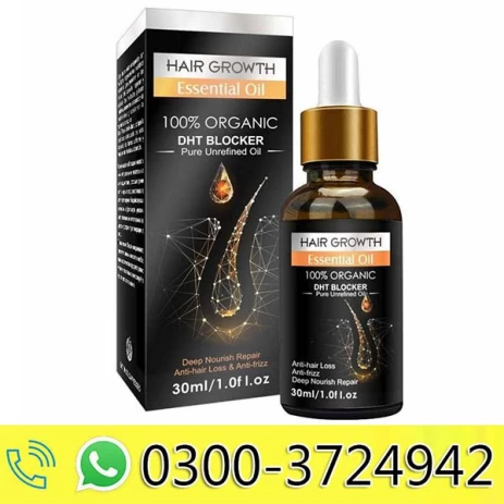 Hair Growth Essential Oil Biotin Cold-Pressed DHT Blocker